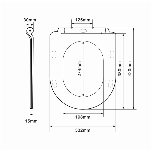 Сиденье для унитаза с микролифтом Orange C01-003w